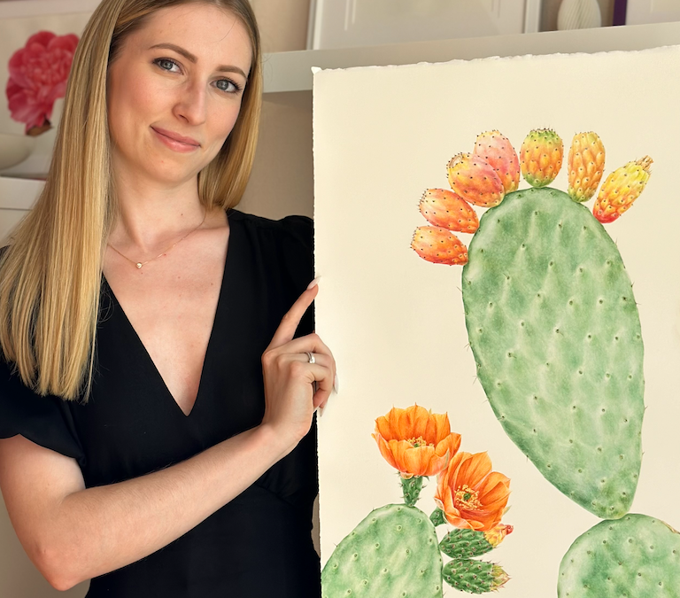 Botanical art in a war zone; it’s a battle